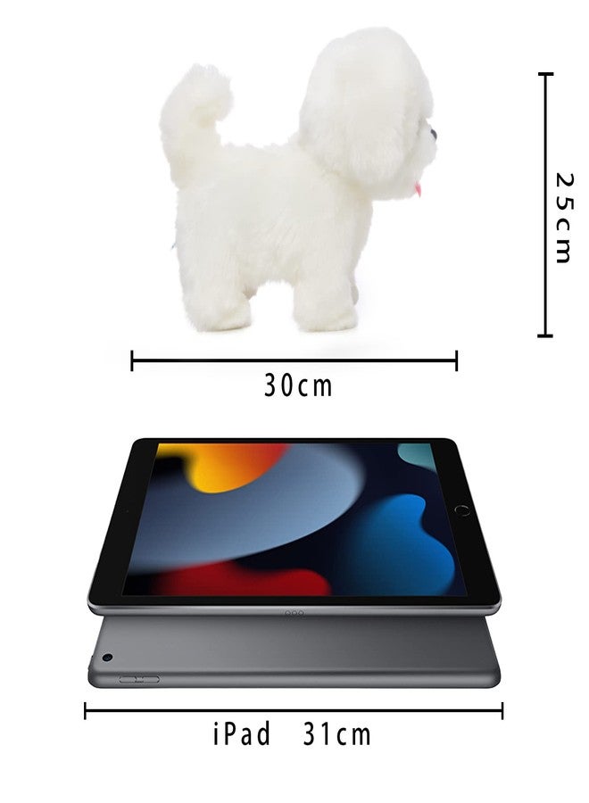 CU-MATE Interactive Maltese Simulation Dog-Realistic Puppy Electronic Toy Dog with Walking/Barking/Wagging Tail/Talking- Robotic Pet Toy Present Gift for Toddler Girls Boys - Image 4
